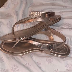 Tory Burch Metallic Minnie’s 8.5